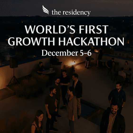 Growth Hackathon — Winner event poster