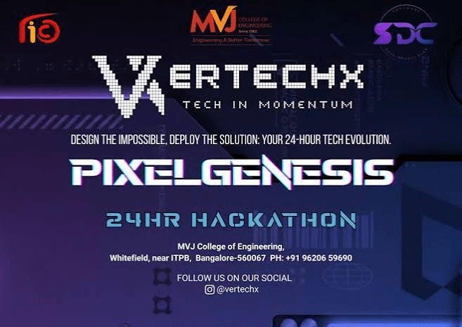 Pixelgenesis Hackathon — 2nd Place event poster