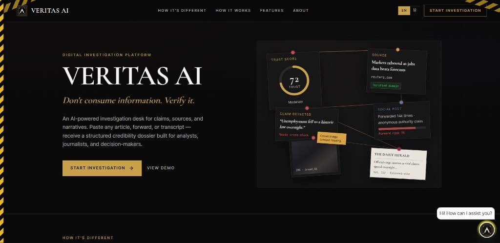 Veritas AI preview